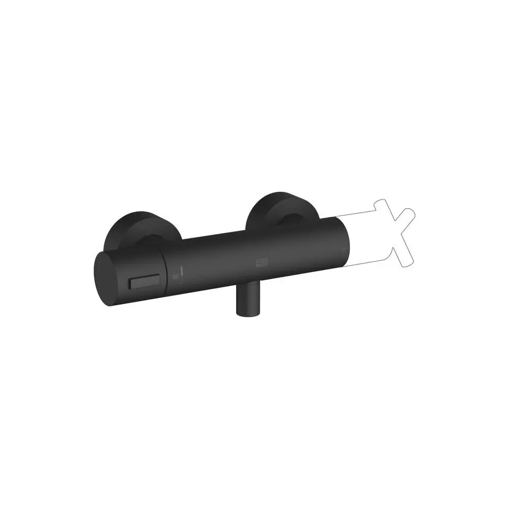 DORNBRACHT Brause-Thermostat für Wandmonatge SERIENNEUTRAL 34443979 Schwarz matt, 34443979-33 Galeriebild 1